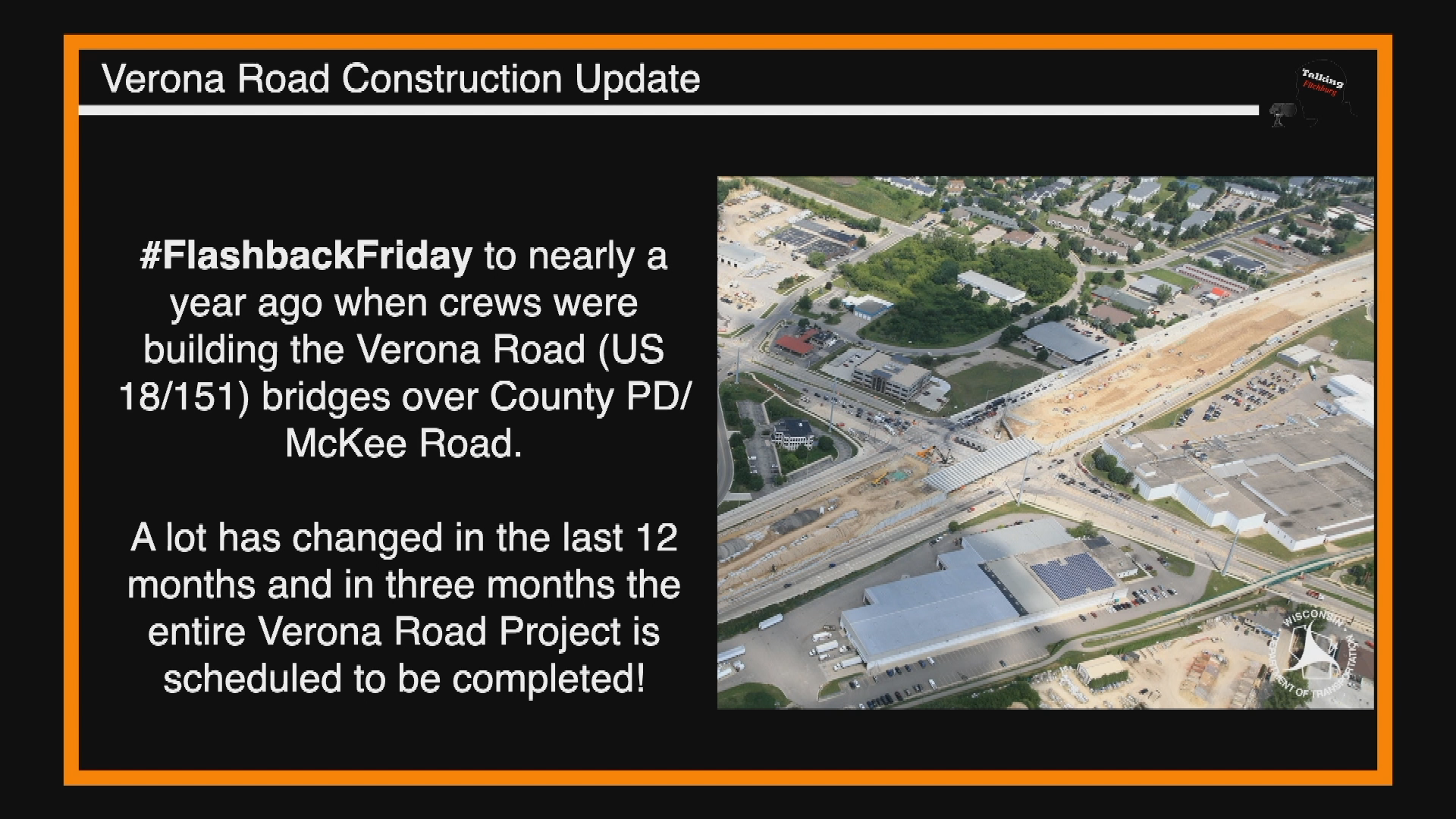 Thumbnail image for TFR Verona Rd Construction Update 7-27-20
