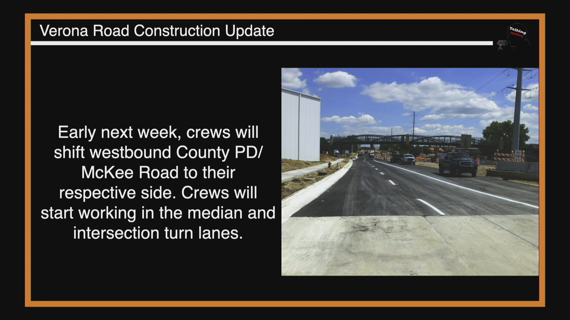 Thumbnail image for TFR Verona Rd Construction Update 8-17-20