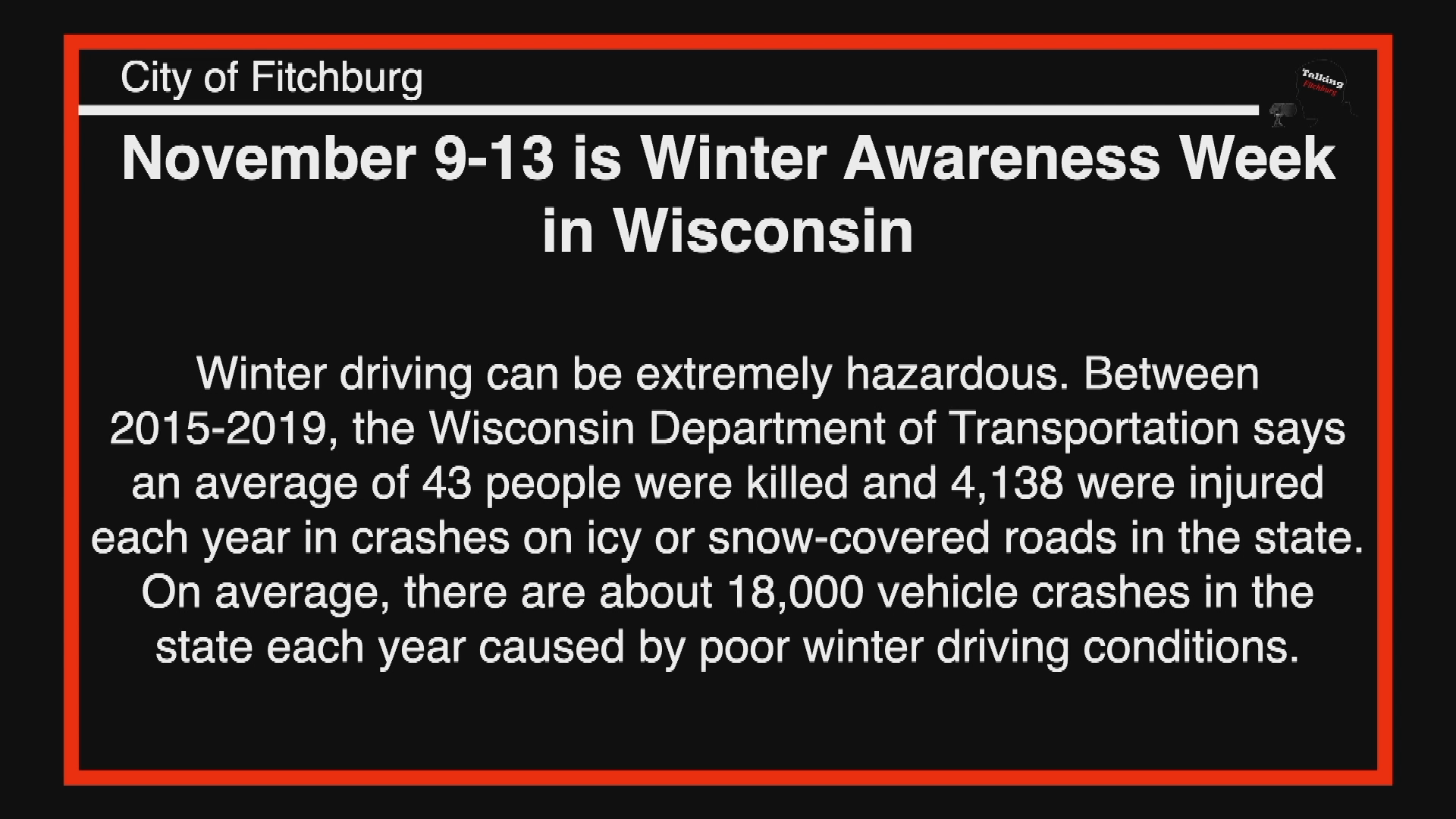 Thumbnail image for TFR Winter Weather Awareness Week 11-9-20