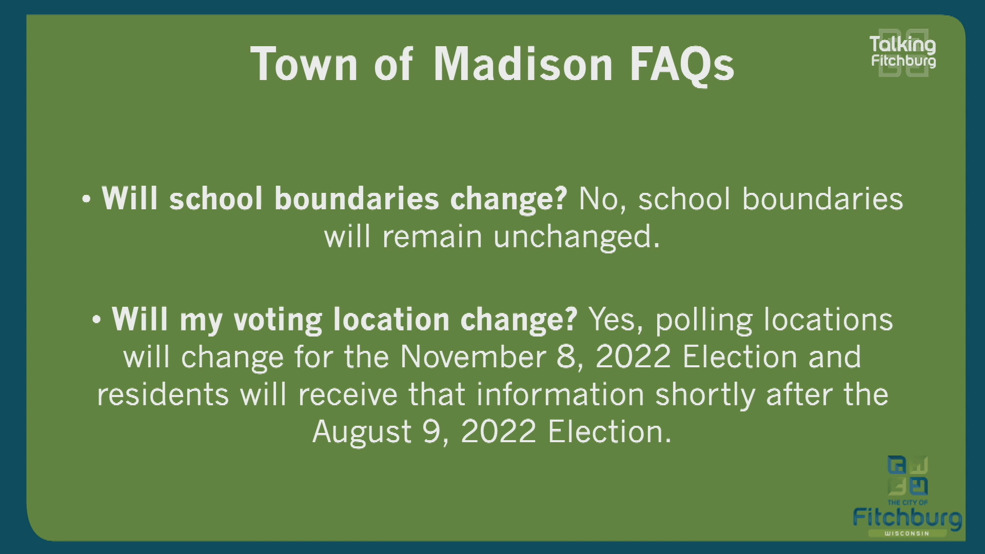 Thumbnail image for TFR Town of Madison Info and FAQ 4-20-22