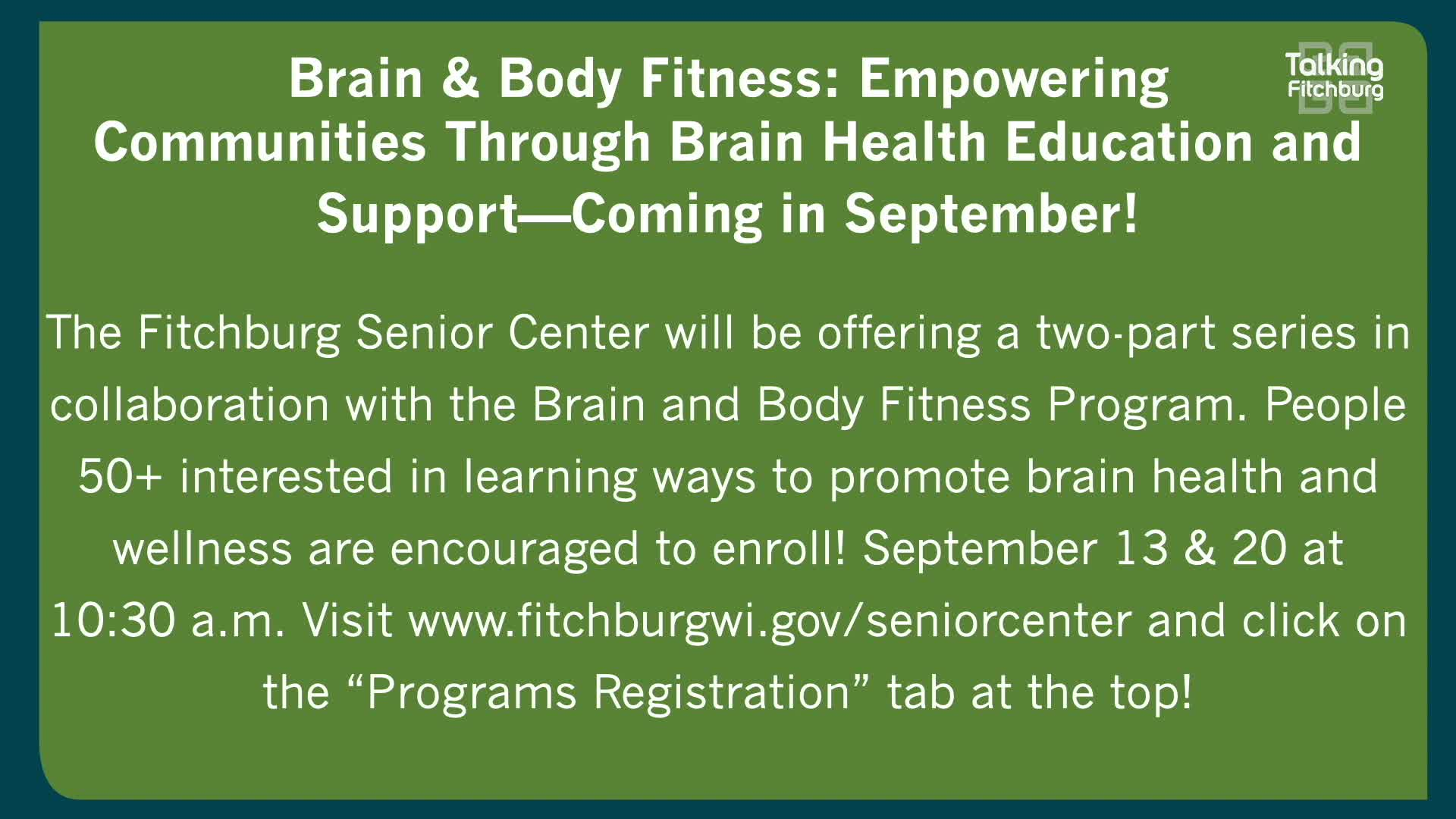 Thumbnail image for TFR Senior Center Update 8-1-22