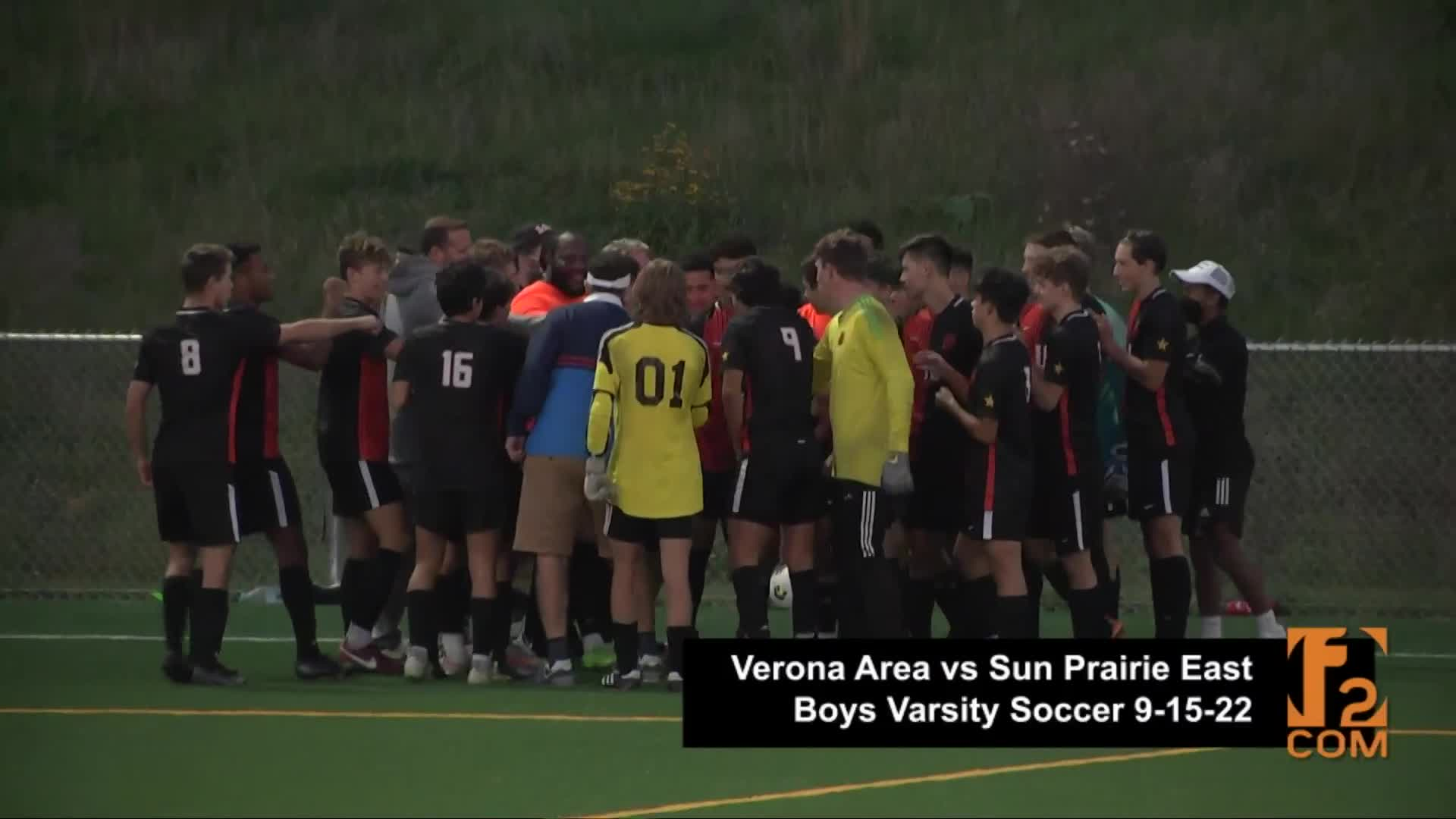 Thumbnail image for Sun Prairie East at Verona HS Boys Soccer 9-15-22
