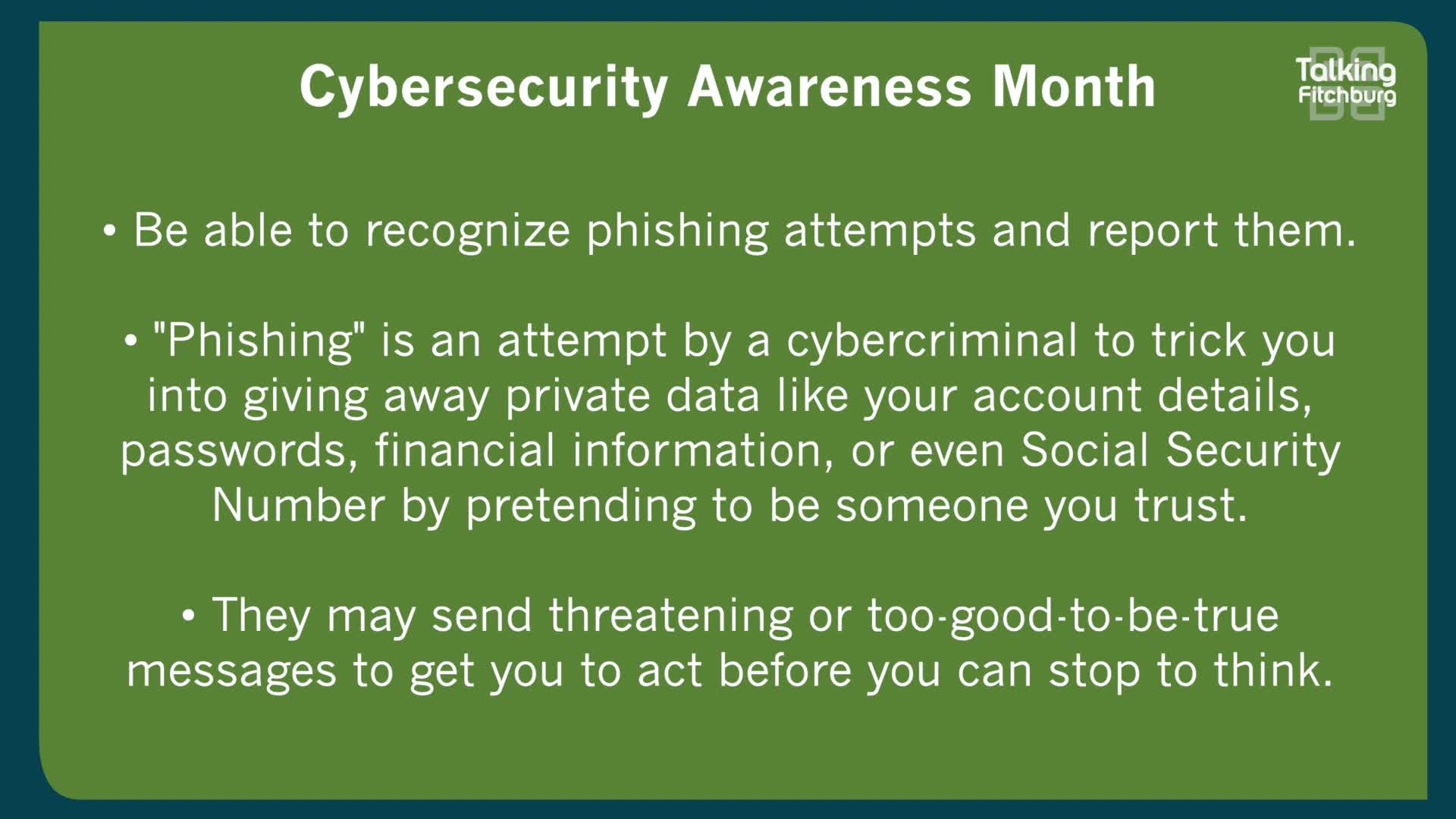 Thumbnail image for TFR DATCP Cybersecurity Awareness Month 10-18-22