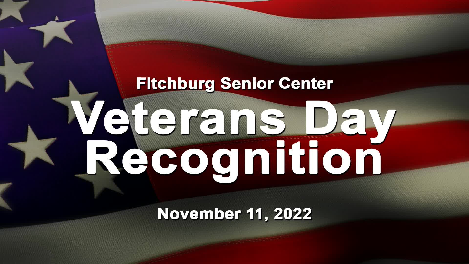 Thumbnail image for LIVE: Fitchburg Veteran's Day Ceremony 2022