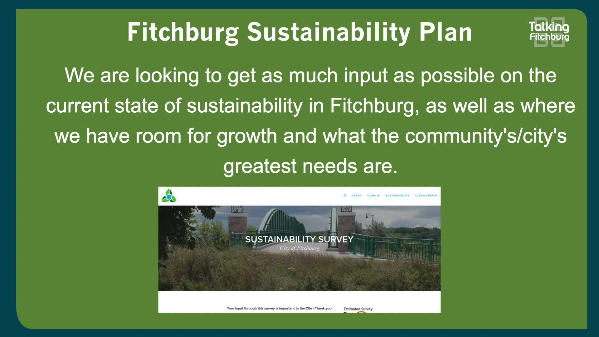 Thumbnail image for TFR: Fitchburg Sustainability Update 10-5-23