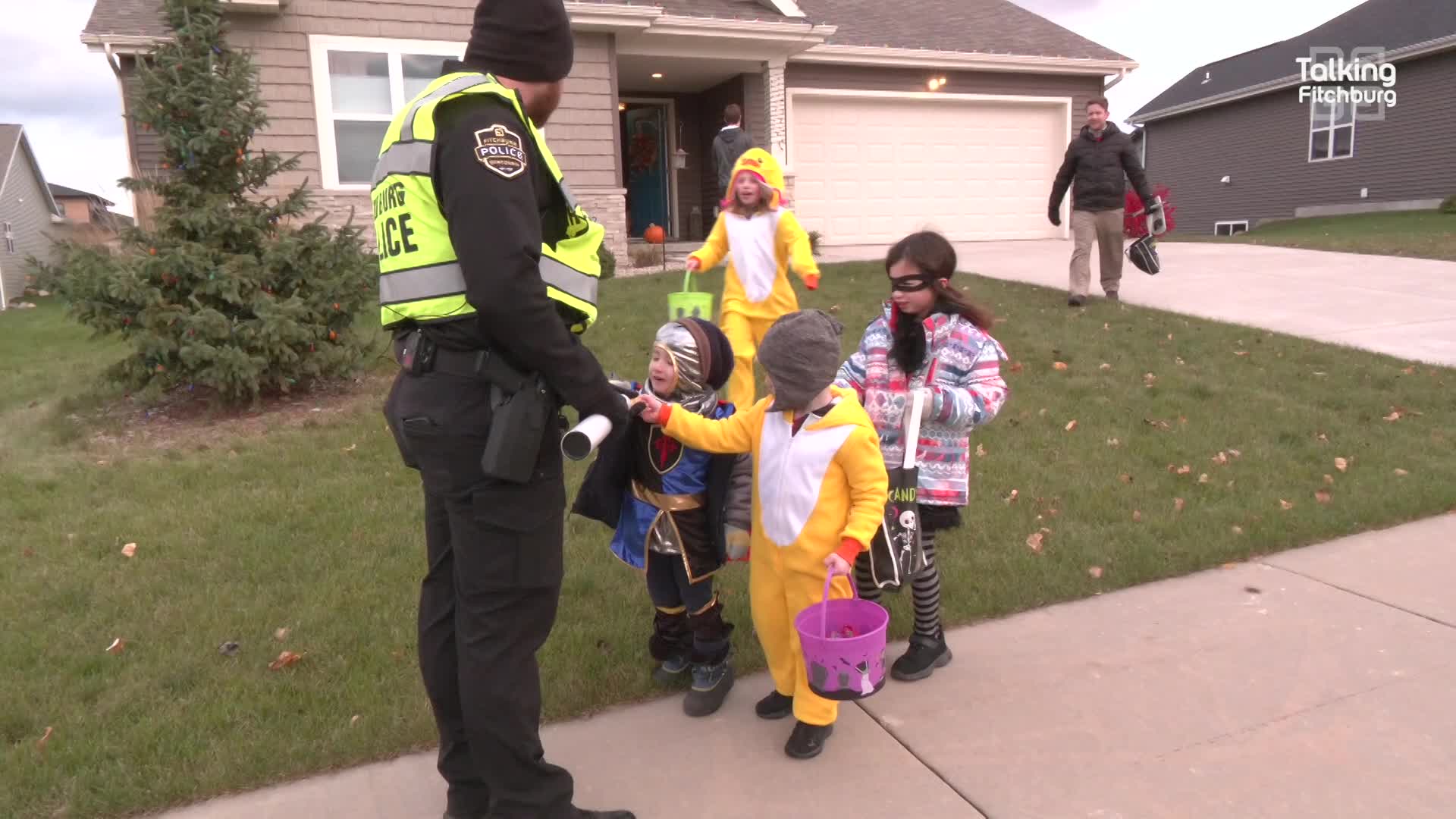 Thumbnail image for TFR: Trick or Treating with the Fitchburg Police Dept 11-1-23