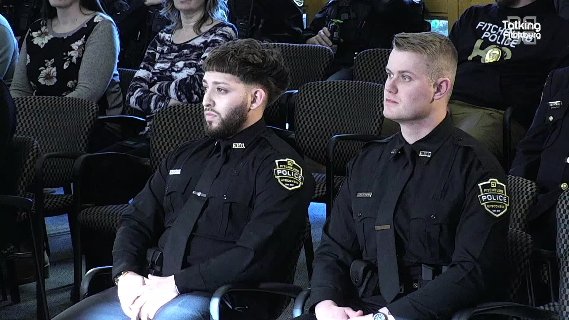 Thumbnail image for TFR: Fitchburg Police Dept Badge Pinning Ceremony 12-18-23