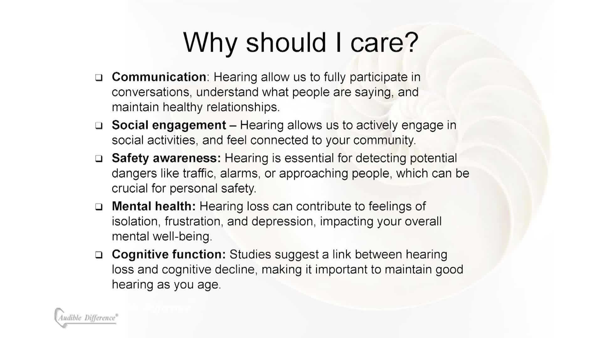 Lunch and Learn Series: Getting in Shape to Hear Your Best 5-7-25