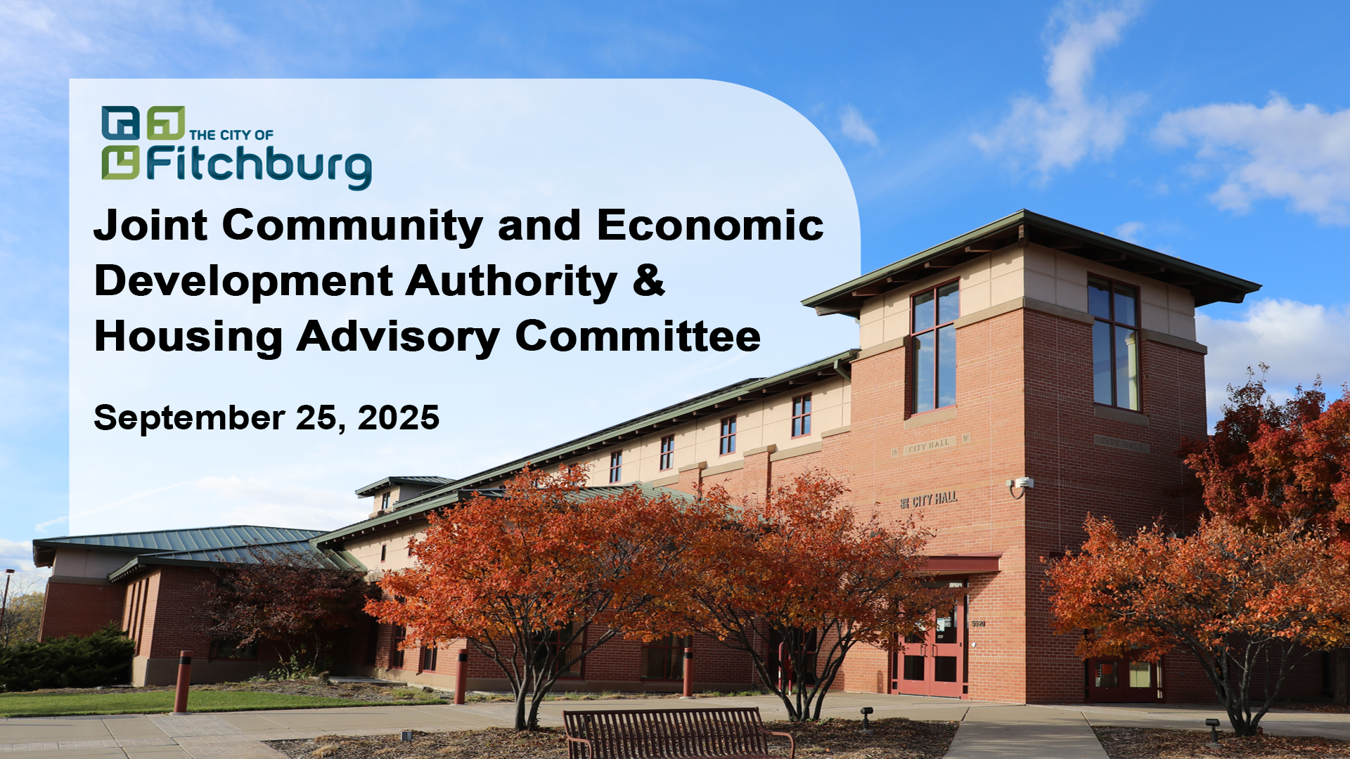 LIVE: Joint Community and Economic Development Authority and Housing Advisory Committee 9-25-25
