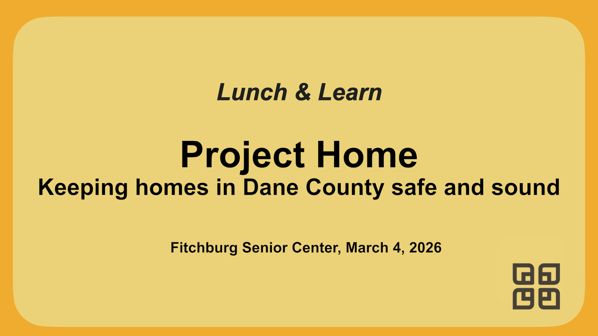 Thumbnail image for Lunch and Learn Series: Project Home 3-4-26
