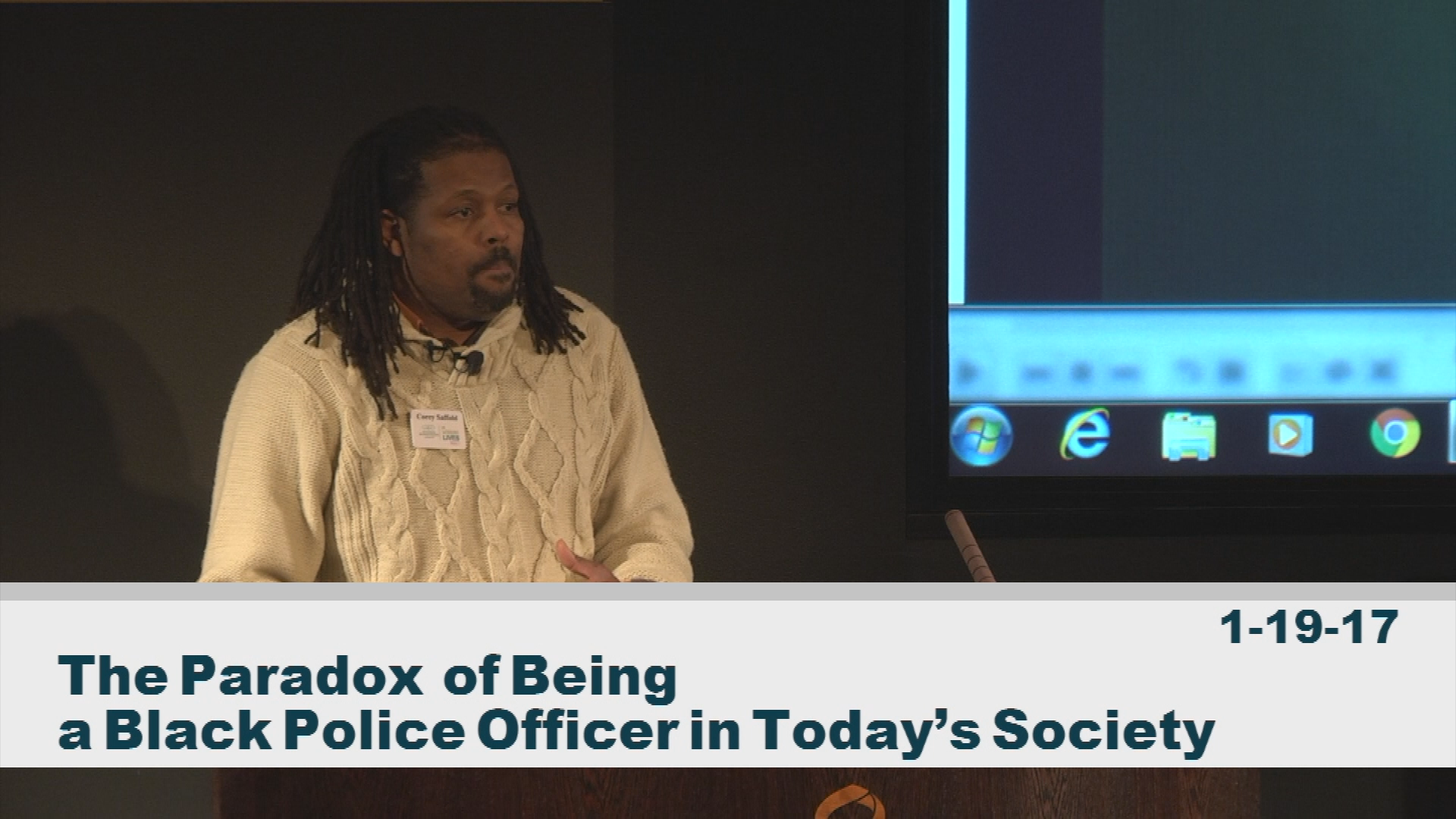 The Paradox of Being a Black Police Officer in Today's Society 1-19-17