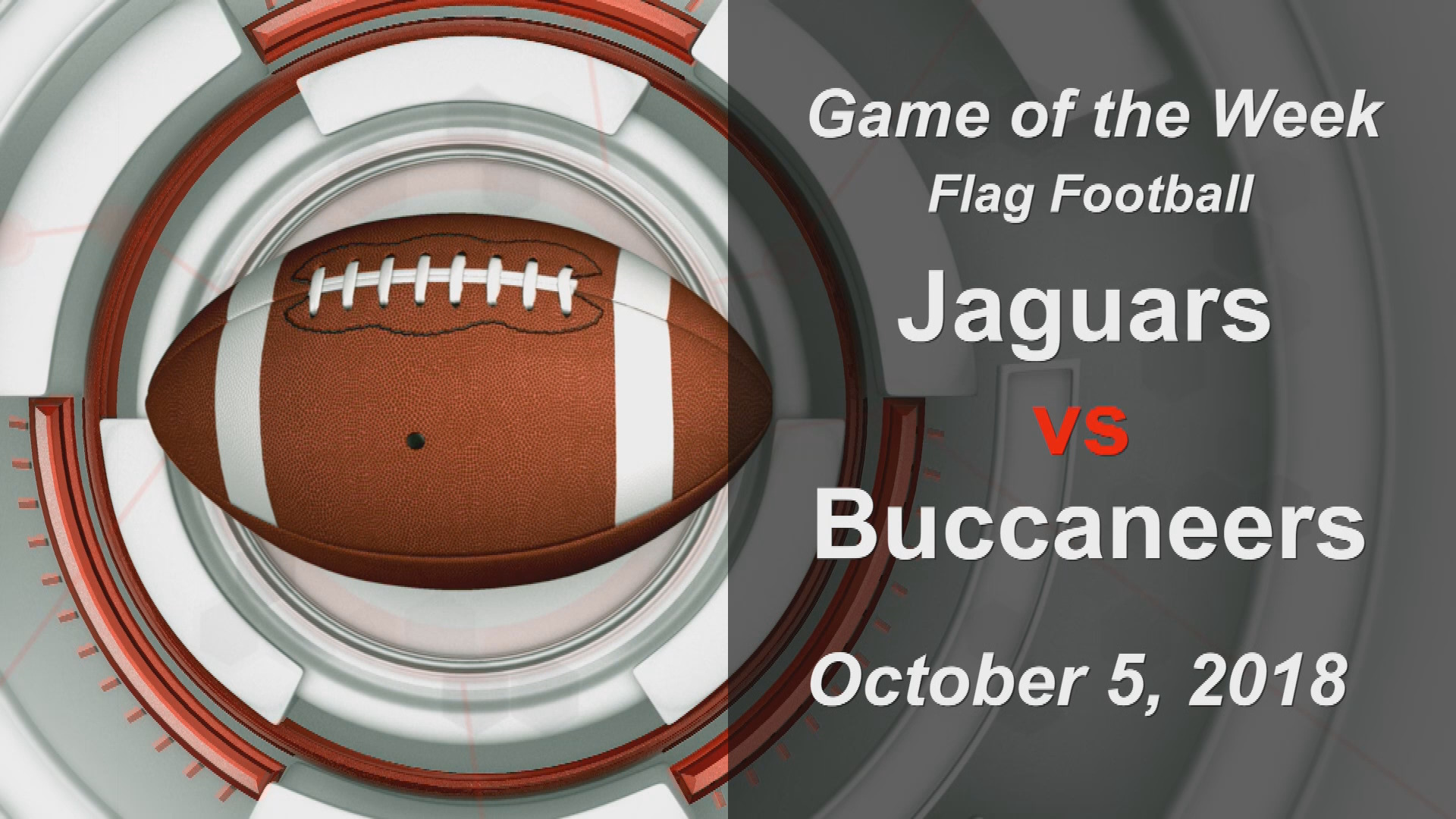 Thumbnail image for GOW Football Jaguars vs Buccaneers 10-5-19
